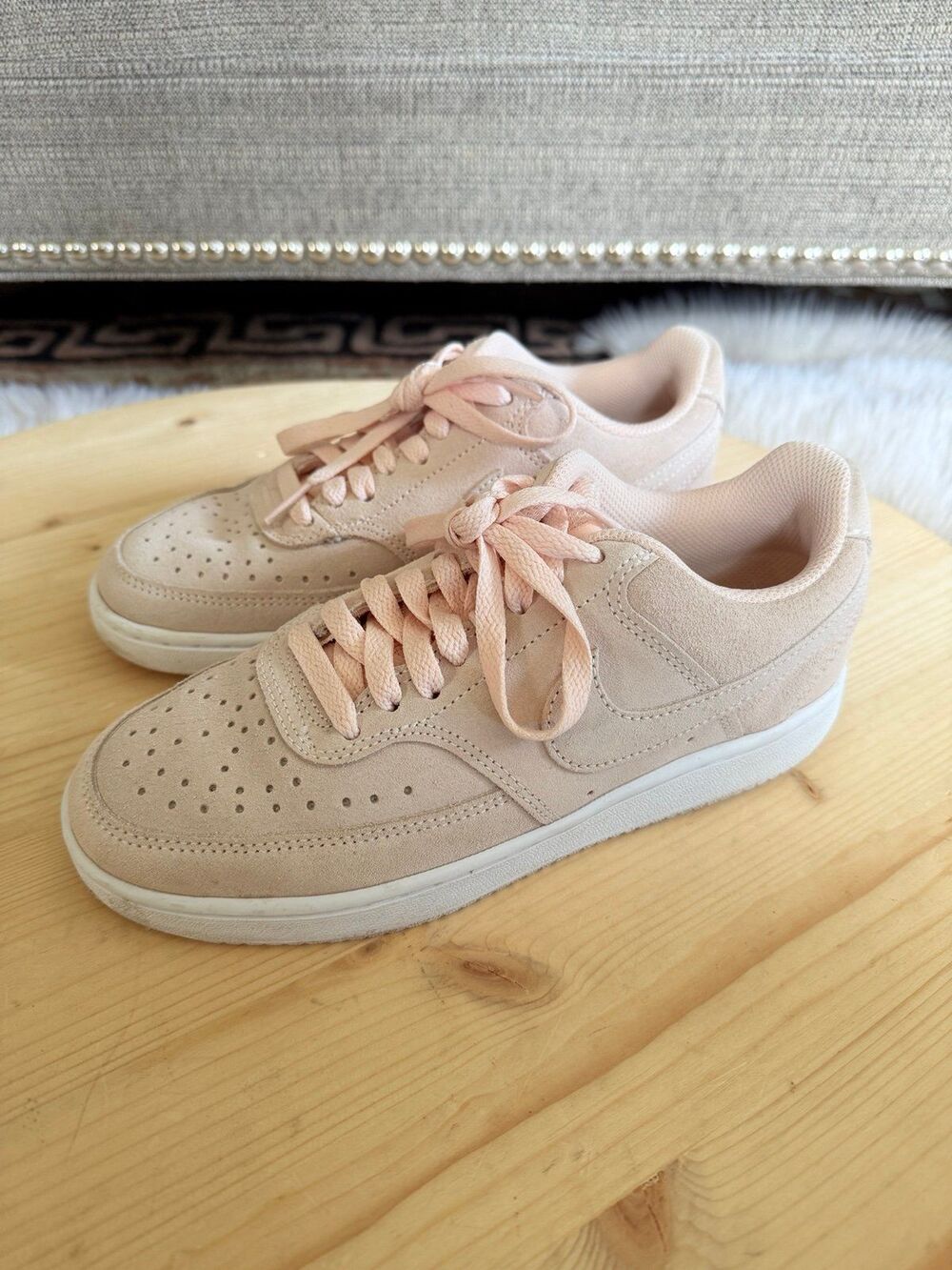 Nike pink suede sneakers Size 6.5 Womens